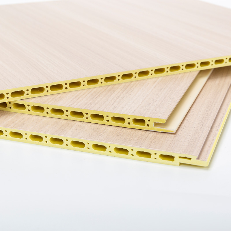 YXWPC609 9 mm grubość 60 cm grubość szerokości Szybka instalacja panelu ściennego WPC Zintegrowany panel ścienny Bambusowa ściana z włókna drewnianego